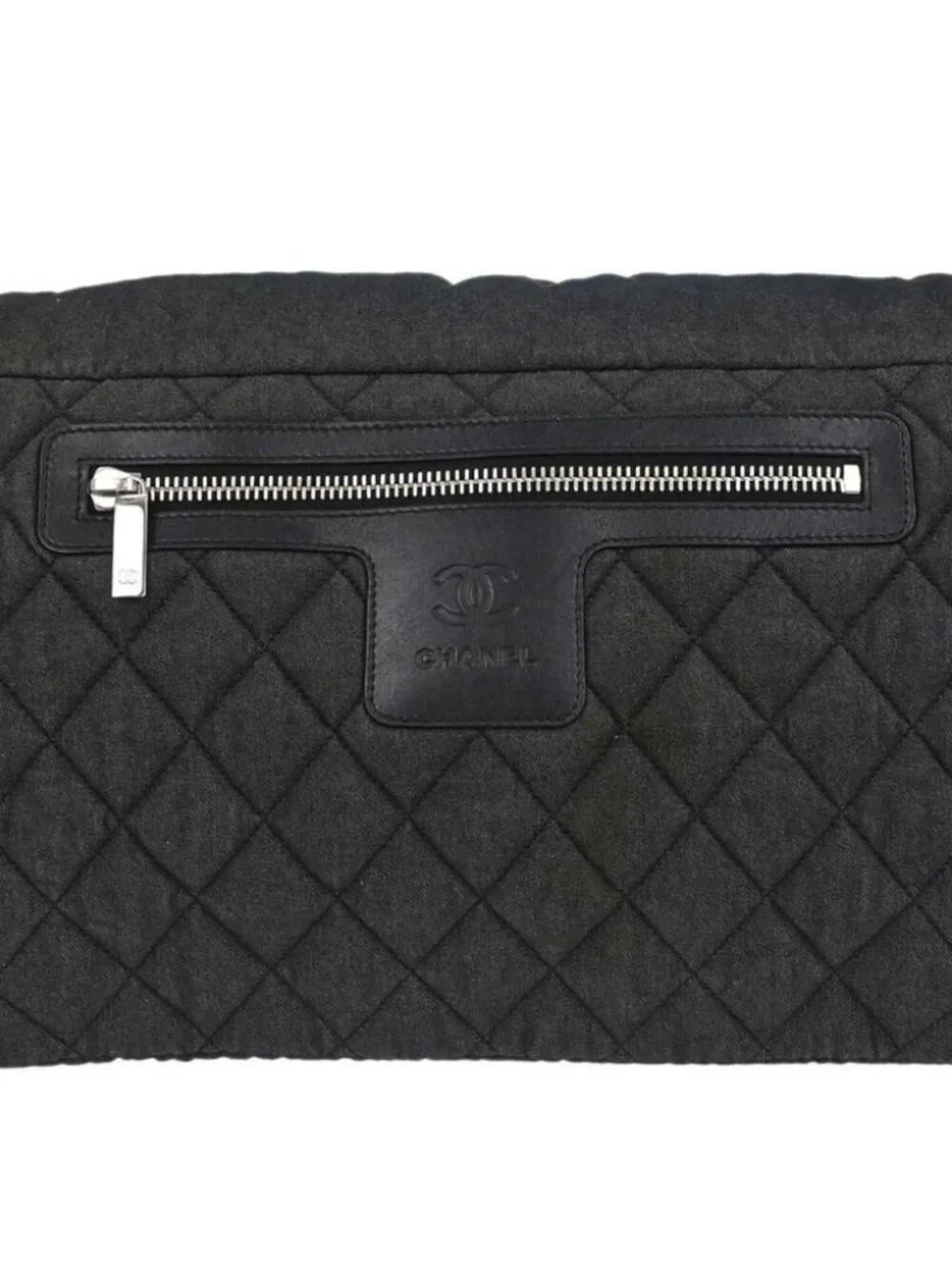 Chanel Black Canvas Coco Cocoon Messenger Shoulder Bag